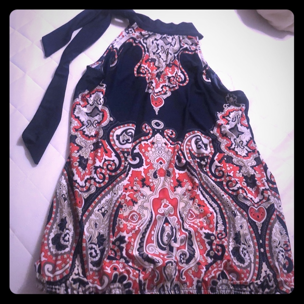 Halter blouse.